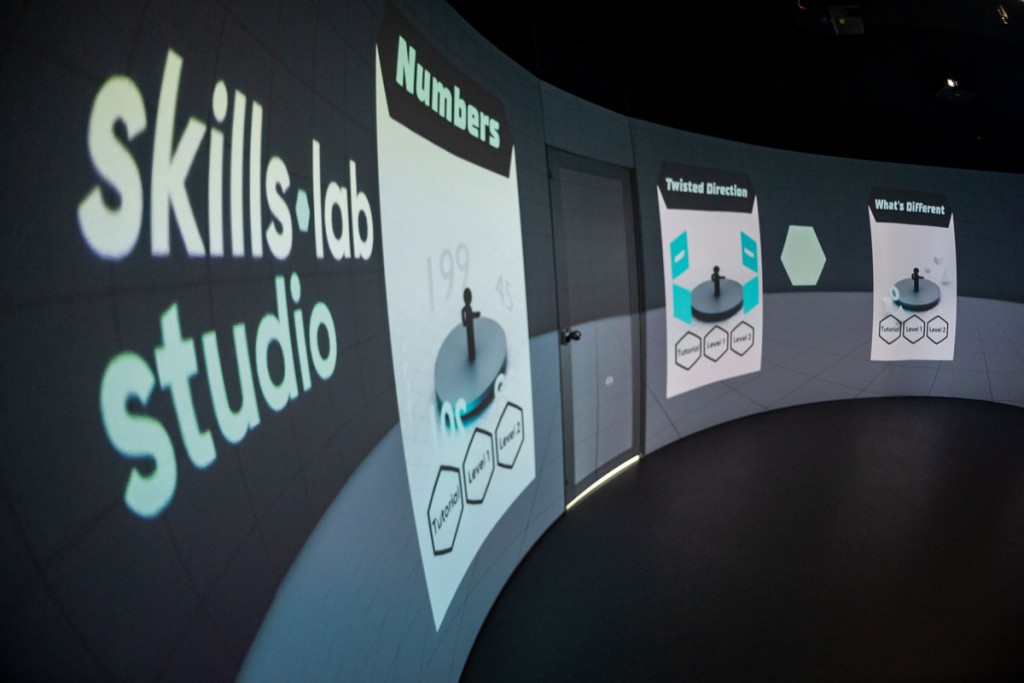 Image showing displayed graphics at the skills.lab Studio