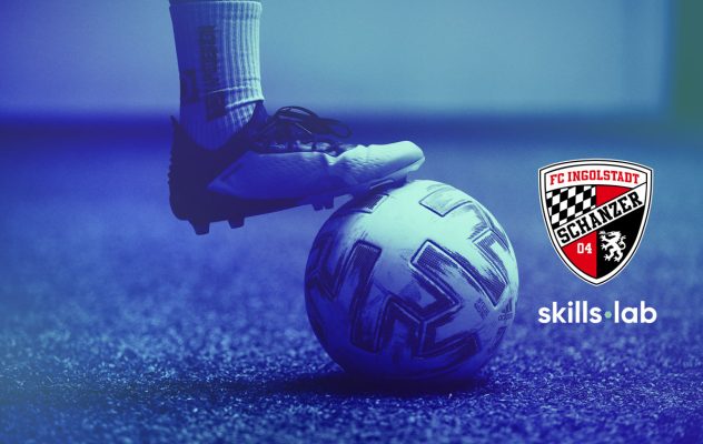 Detailaufnahme eines Spielers mit Logo des FC Ingolstadt