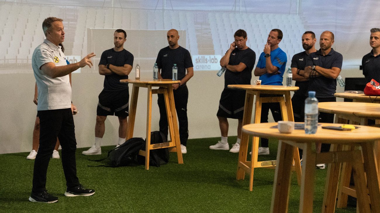 UEFA-Pro-Diplom-Kurs des ÖFB zu Gast im skills.lab Wundschuh